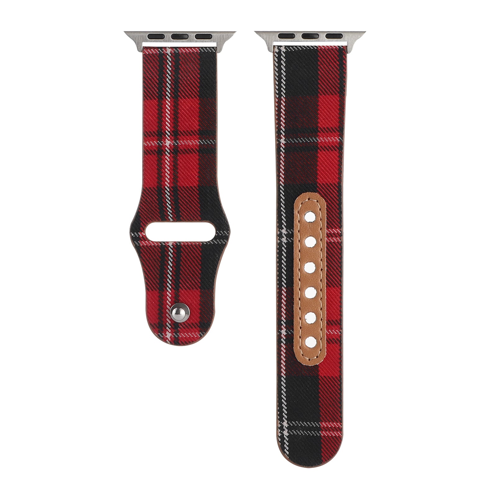 For Apple Watch Series 9 8 7 41mm 6 5 4 SE (2022) SE (2023) SE 40mm 3 2 1 38mm Cloth + Leather Watch Band Strap Replacement For Apple Watch Series 9 8 7 41mm 6 5 4 SE (2022) SE (2023) SE 40mm 3 2 1 38mm Cloth + Leather Watch Band Strap Replacement